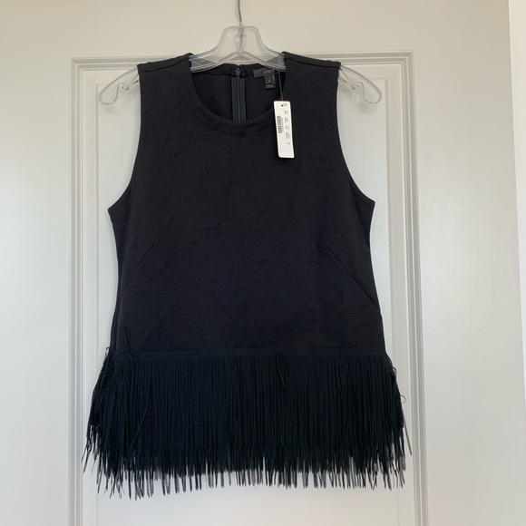 J.CREW KNIT TOP WITH FUN FRINGE - Picture 2 of 7